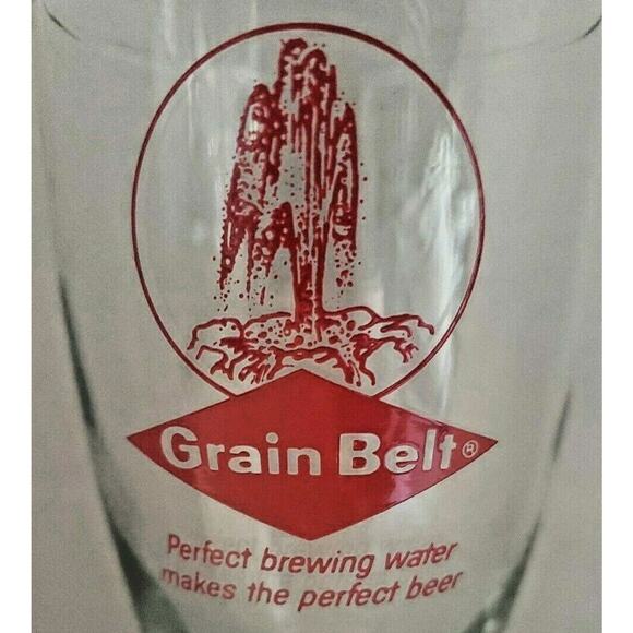 Vintage 1970's Grain Belt Beer Barware Glass 10 oz Pilsner U201 - Picture 2 of 3